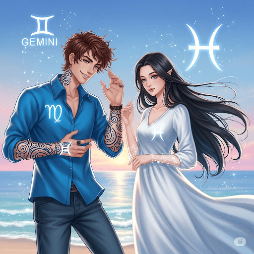 Gemini Man & Pisces Woman