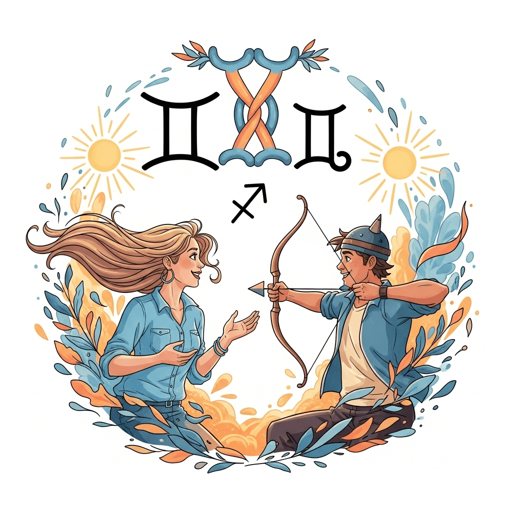 Gemini Woman & Sagittarius Man