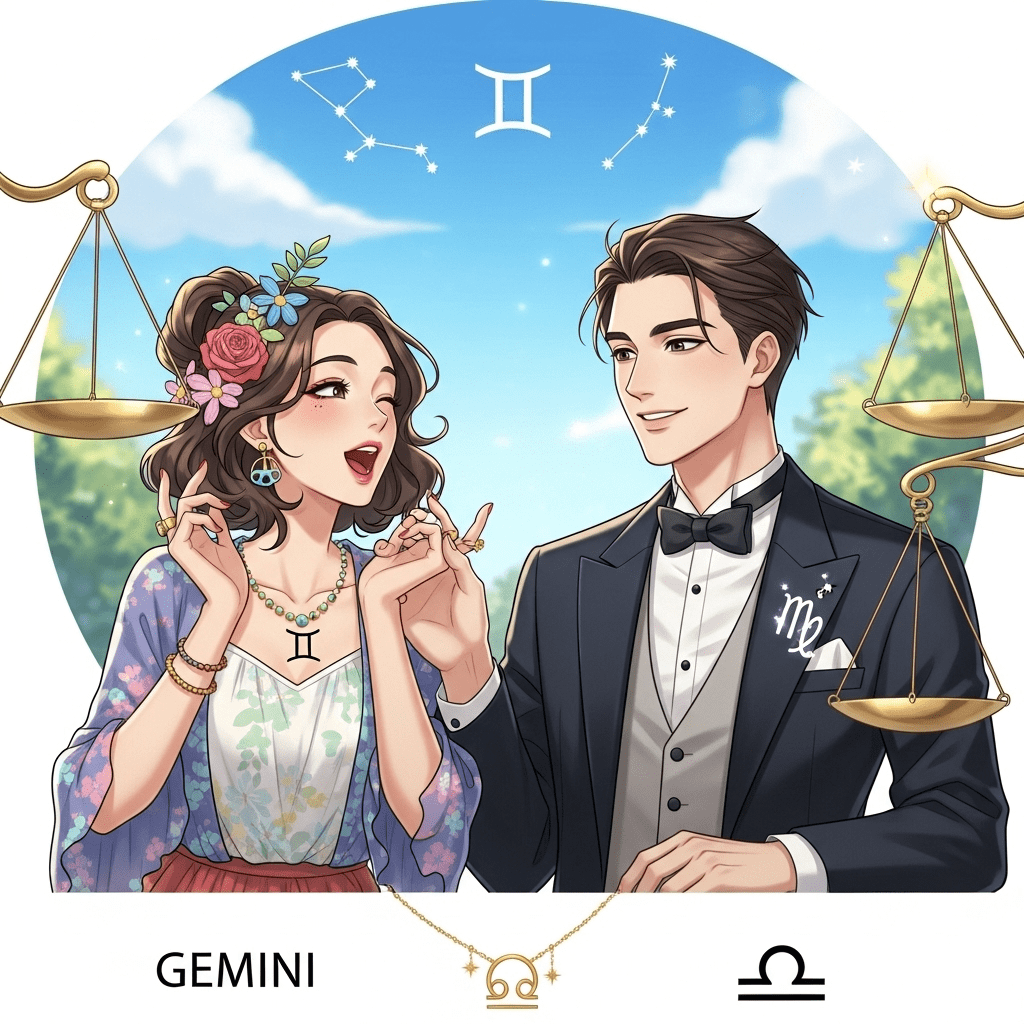 Gemini Woman & libra Man